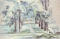 Pool und Lane von Kastanienbäumen bei Jas de Bouffan Paul Cezanne